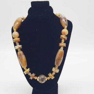 Acrylic stone necklace